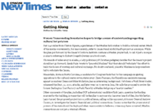 This article ran recently in the New Times, which is the media sponsor for A-OK! Weekend.