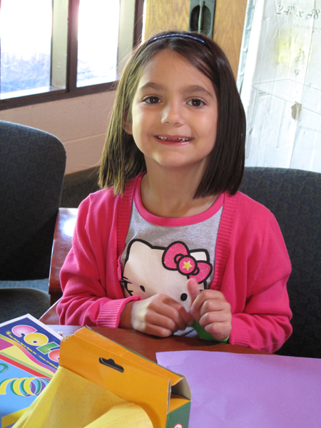 Fun with crafts at Sunnyside Park.