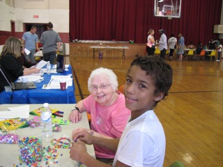 Crafts for all ages at St. Lucy's.
